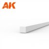 AK Interactive AK6519 STRIPS 1.00 X 1.00 X 350MM – STYRENE STRIP – (10 UNITS)